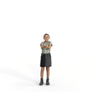 Casual Girl | plg0007hd2o01p01s | Ready-Posed 3D Human Model (Girl / Still)