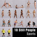 ATHLETES (SPORT) - 10 STILL MODELS (MeSpS0001)