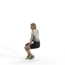 Casual Woman | cwom0328hd2o04p01s | Ready-Posed 3D Human Model (Woman / Still)
