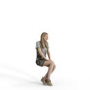 Casual Woman | cwom0328hd2o04p01s | Ready-Posed 3D Human Model (Woman / Still)