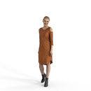 Casual Woman | cwom0328hd2o07p01s | Ready-Posed 3D Human Model (Woman / Still)