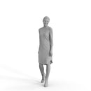 Casual Woman | cwom0328hd2o07p01s | Ready-Posed 3D Human Model (Woman / Still)