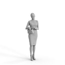 Casual Woman | cwom0333hd2o04p01s | Ready-Posed 3D Human Model (Woman / Still)
