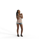 Casual Woman | cwom0339hd2o04p01s | Ready-Posed 3D Human Model (Woman / Still)