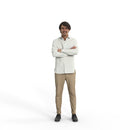Casual Man | grp0004hd2o01p01s| Ready-Posed 3D Human Model (Man / Still)