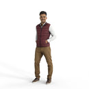 Casual Man | cman0331hd2o04p01s | Ready-Posed 3D Human Model (Man / Still)
