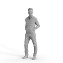 Casual Man | cman0331hd2o04p01s | Ready-Posed 3D Human Model (Man / Still)