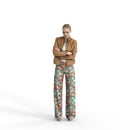 Casual Woman | cwom0328hd2o06p01s | Ready-Posed 3D Human Model (Woman / Still)