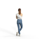 Casual Woman | grp0001hd2o01p01s | Ready-Posed 3D Human Model (Woman / Still)