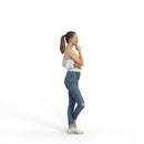 Casual Woman | grp0001hd2o01p01s | Ready-Posed 3D Human Model (Woman / Still)
