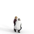 Casual Family | cfam0304hd2o01p01s | Ready-Posed 3D Human Model (family/ Still)