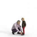 Casual Family | cfam0304hd2o01p01s | Ready-Posed 3D Human Model (family/ Still)