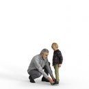 Casual Family | cfam0304hd2o01p01s | Ready-Posed 3D Human Model (family/ Still)