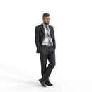 Business Man | bman0306hd2o01p02s | Ready-Posed 3D Human Model (Man / Still)