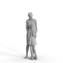 Casual Family | cfam0311hd2o01p01s| Ready-Posed 3D Human Model (Woman/Mom/Daughter/Still)