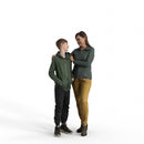 Ready-Posed 3D Humans | MeMsS050-HD2 | Family