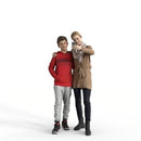 Ready-Posed 3D Humans | MeMsS050-HD2 | Family