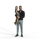 Ready-Posed 3D Humans | MeMsS050-HD2 | Family