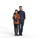 Ready-Posed 3D Humans | MeMsS050-HD2 | Family