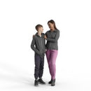 Ready-Posed 3D Humans | MeMsS050-HD2 | Family