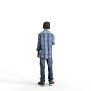 Casual Family | cboy0303hd2o02p01s| Ready-Posed 3D Human Model (boy)