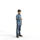 Casual Family | cboy0303hd2o02p01s| Ready-Posed 3D Human Model (boy)