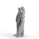 Couple | ccou0013hd2o01p01s | Ready-Posed 3D Human Model (Man Woman)