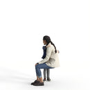 Casual Family | cfam0313hd2o01p01s | Ready-Posed 3D Human Model (daughter mother)