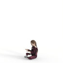 Casual Girl Child | cgirl0303hd2o03p01s | Ready-Posed 3D Human Model (Girl / Still)