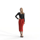 Formal Woman | ewom0318hd2o01p01s | Ready-Posed 3D Human Model (Woman)
