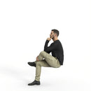 Casual Man | mus0002hd2o01p01s | Ready-Posed 3D Human Model (Man / Still)