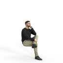 Casual Man | mus0002hd2o01p01s | Ready-Posed 3D Human Model (Man / Still)