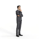 Business Man | mus0003hd2o01p01s | Ready-Posed 3D Human Model (Man / Still)