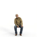 Casual Man | mus0004hd2o01p01s | Ready-Posed 3D Human Model (Man / Still)