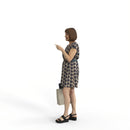 Casual Woman| shp0008hd2o01p01s | Ready-Posed 3D Human Model (Woman / Still)