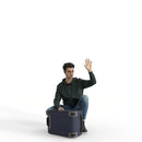 AXYZ Design | Traveling Man | tra0011hd2o01p01s | Ready- Posed 3D Human Model
