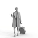 AXYZ Design | Traveling Woman| tra0016hd2o01p01s| Ready- Posed 3D Human Model (Woman)