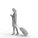 AXYZ Design | Traveling Woman| tra0016hd2o01p01s| Ready- Posed 3D Human Model (Woman)