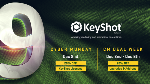 Black Friday and Cyber Monday Special Promo Discount: Take 20% Off Luxion KeyShot