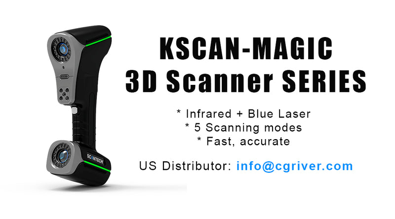The FIRST Infrared and Blue Laser 3D Scanner: KSCAN-Magic Series 3D Scanners