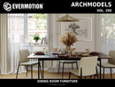 Evermotion Archmodels vol. 290 Dining Room Furniture collection cover