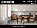Evermotion Archmodels vol. 293 Dining Furniture Sets collection cover