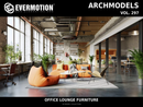 Evermotion Archmodels vol. 297 Office Lounge Furniture collection cover
