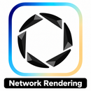 KeyShot Network Rendering cover with wide single-line black label