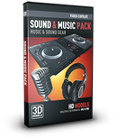 Video Copilot Sound & Music Pack professional 3D models official box