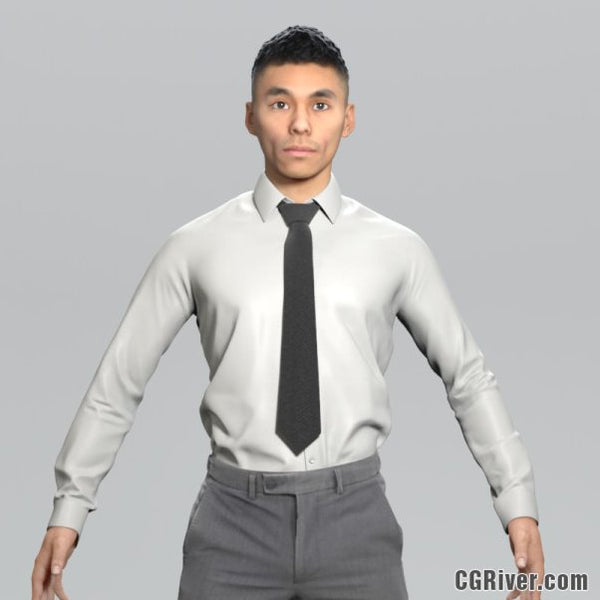 High Quality Rigged 3D Businessman | BMan0101HD2 3DS MAX Human