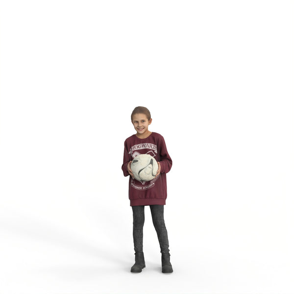 Casual Girl | plg0009hd2o01p01s |  Ready-Posed 3D Human Model (Girl / Still)
