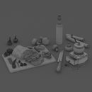 Archmodels vol. 213 (Evermotion 3D Models) - Architectural Visualizations (Scanned Food Sets)