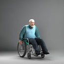 3D PEOPLE -  ANIMATED HUMAN MODEL (MeAnWheelChair)
