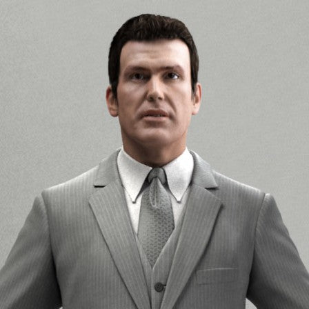 BUSINESS MAN- RIGGED 3D MODEL (BMan0005HD2CS)